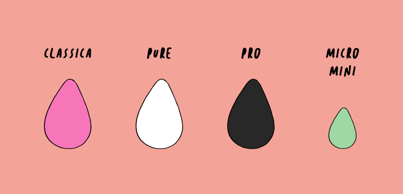 Tutti i tipi di beauty blender