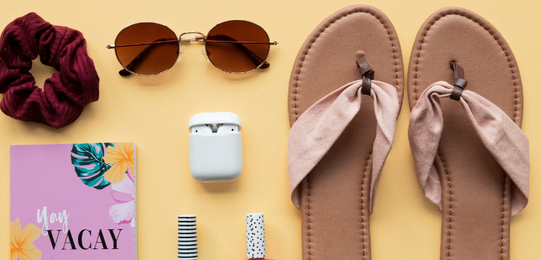 sandali valigia spiaggia