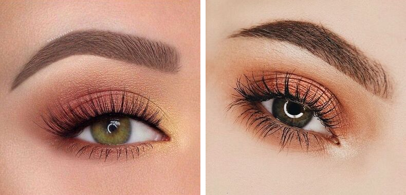 trucco occhi autunnale