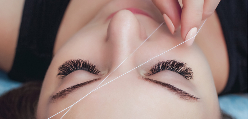 Sopracciglia depilazione filo