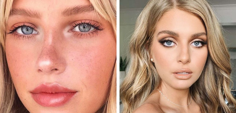 trucco bionde occhi azzurri