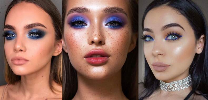 trucco pantone classic blue