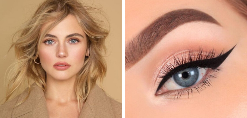 trucco da giorno occhi azzurri