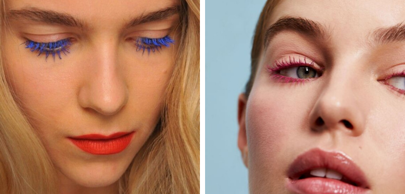 mascara colorato occhi azzurri