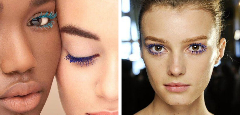 mascara colorato occhi marroni