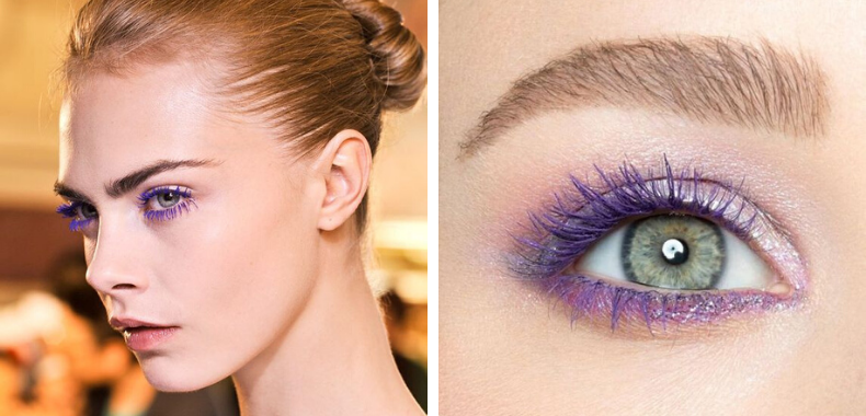 mascara colorato occhi verdi