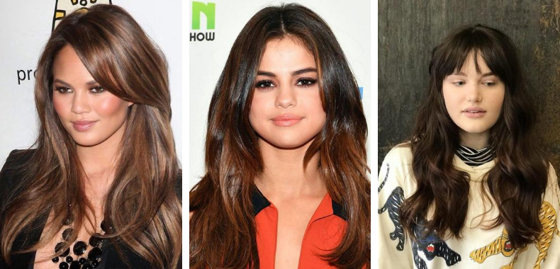 capelli lunghi viso tondo