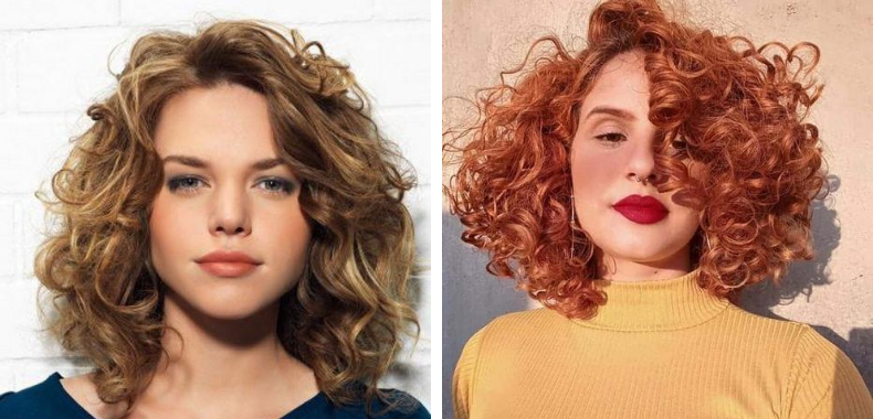 capelli ricci viso tondo