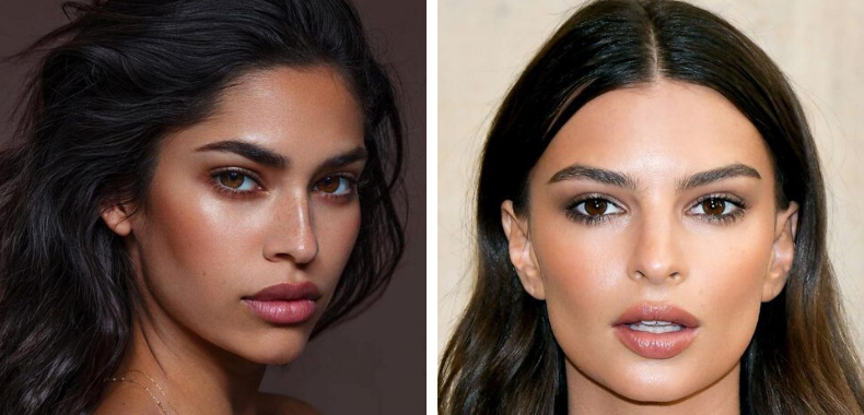 trucco naturale occhi marroni