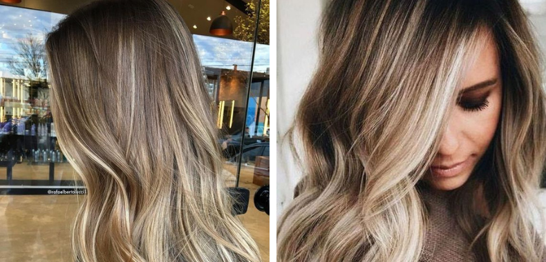 riflessante capelli biondi