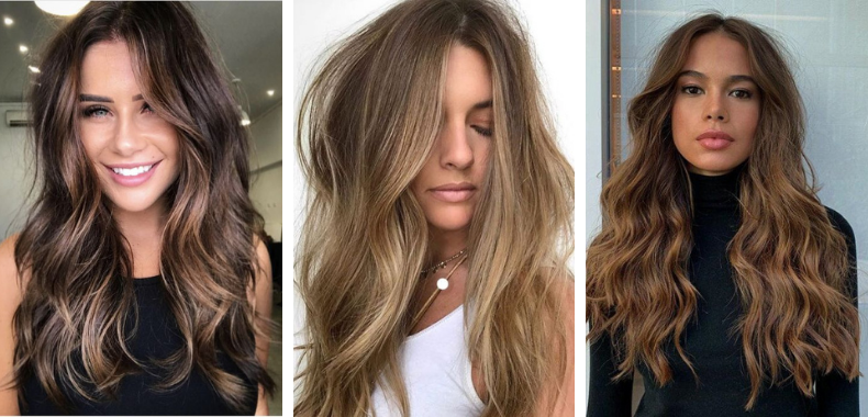 riflessante capelli castani