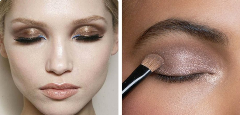 trucco bronzo grigio