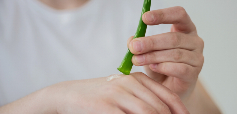 aloe vera sulla pelle