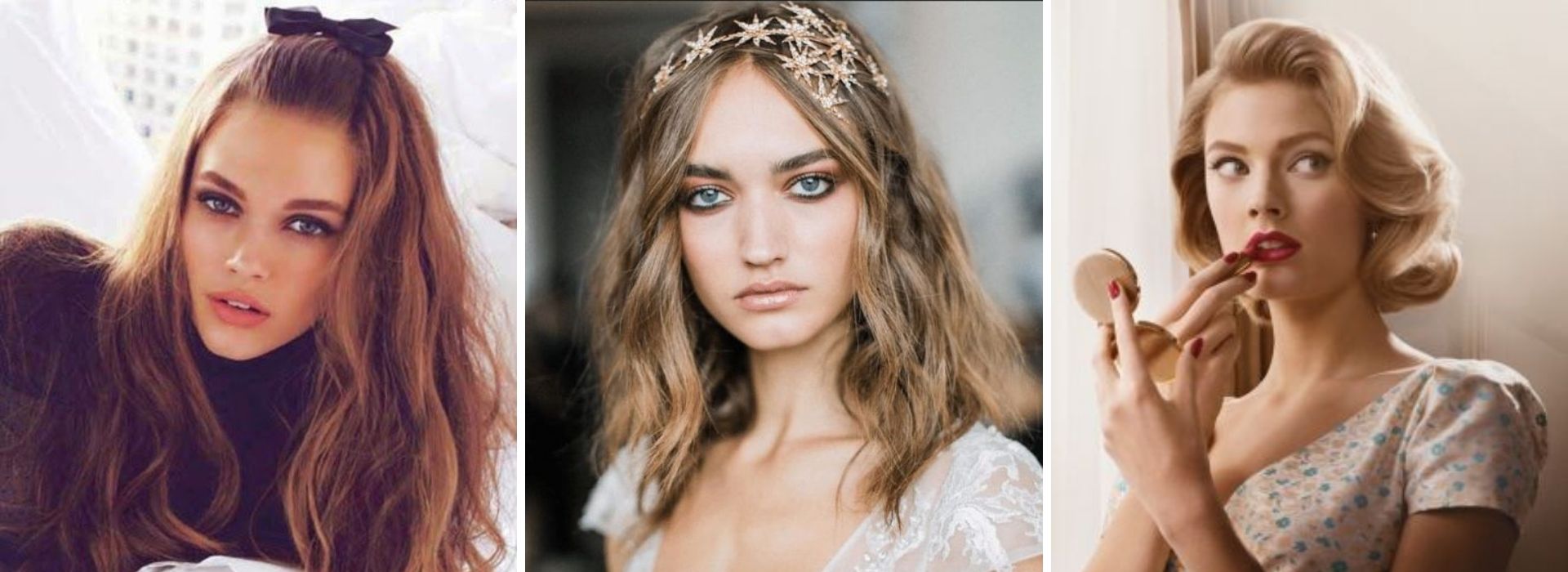 Acconciature per Natale 2020: il look per capelli romantici e retrò