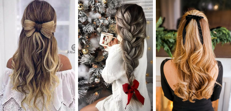 acconciature natale capelli lunghi