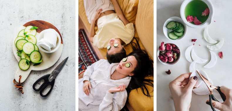 maschera occhi fai da te cetriolo