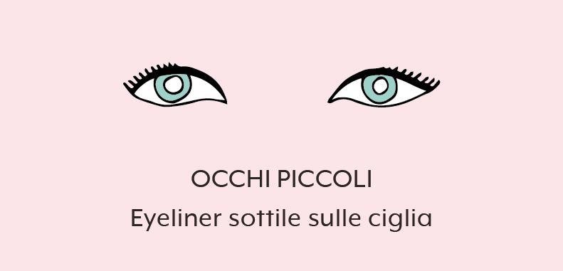 eyeliner per occhi piccoli