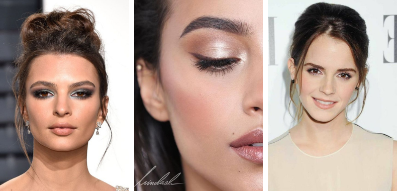 trucco occhi marroni piccoli