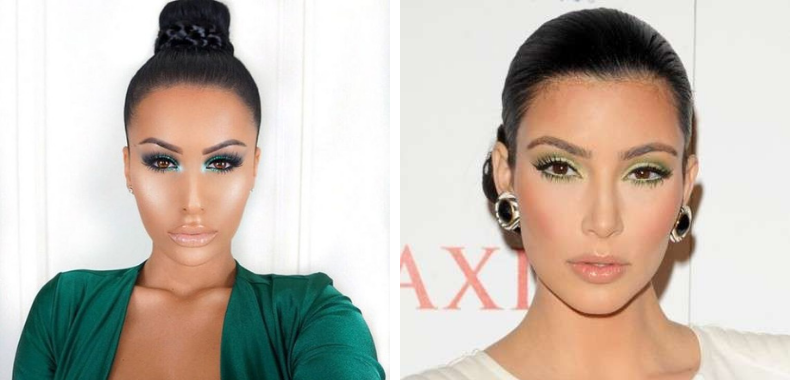 trucco verde occhi marroni